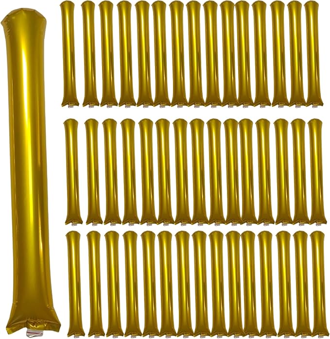 48pcs Round Head Boom Sticks Thunder Sticks Cheering Sticks Team Spirit Plastic by ROSEBB