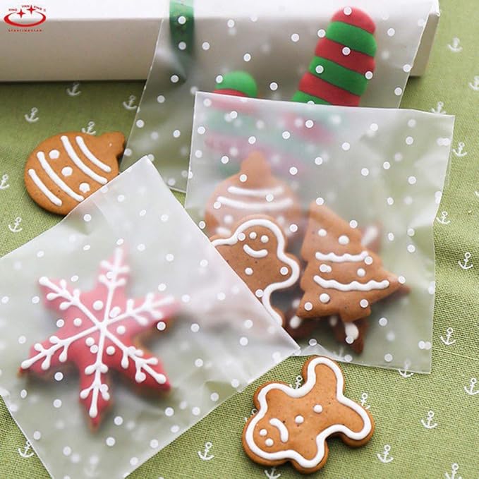 Self Adhesive Cookie Cellophane Treat Bags - Image 3