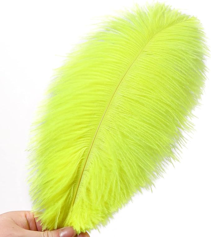 Ballinger Fluorescent Yellow Ostrich Feathers - Image 2