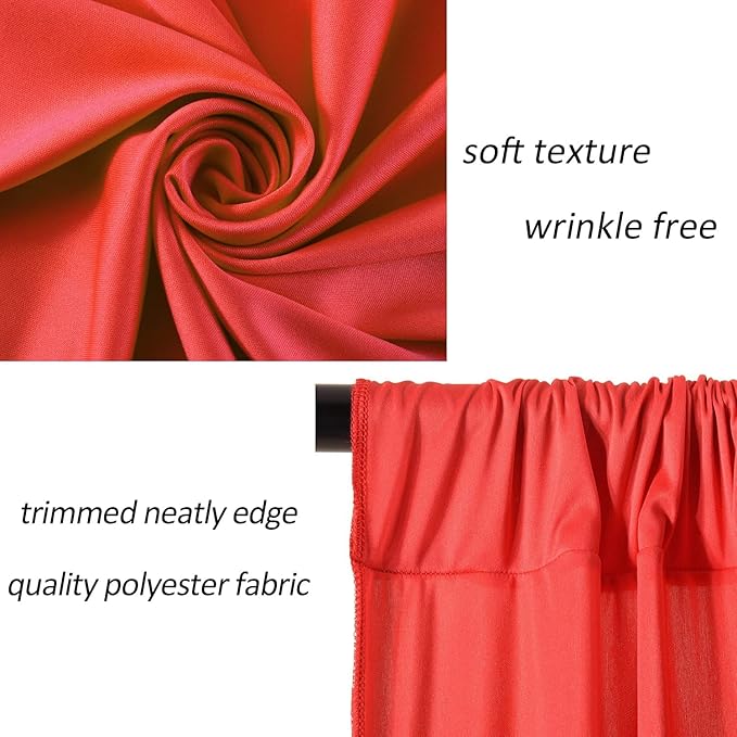 AK TRADING CO. 10 feet x 10 feet Polyester Backdrop Drapes Curtains Panels - Image 7