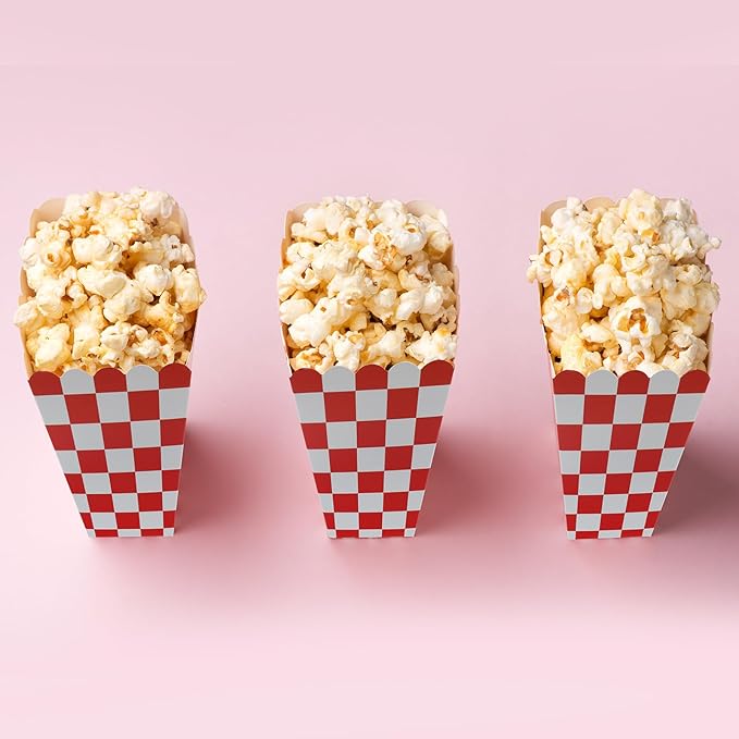 50 Pcs Popcorn Boxes Mini Paper Popcorn Box Cardboard Popcorn Container - Image 5