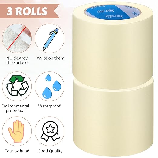Masking Tape Bulk General Purpose Masking Painting Tape 55 Yards - Image 3