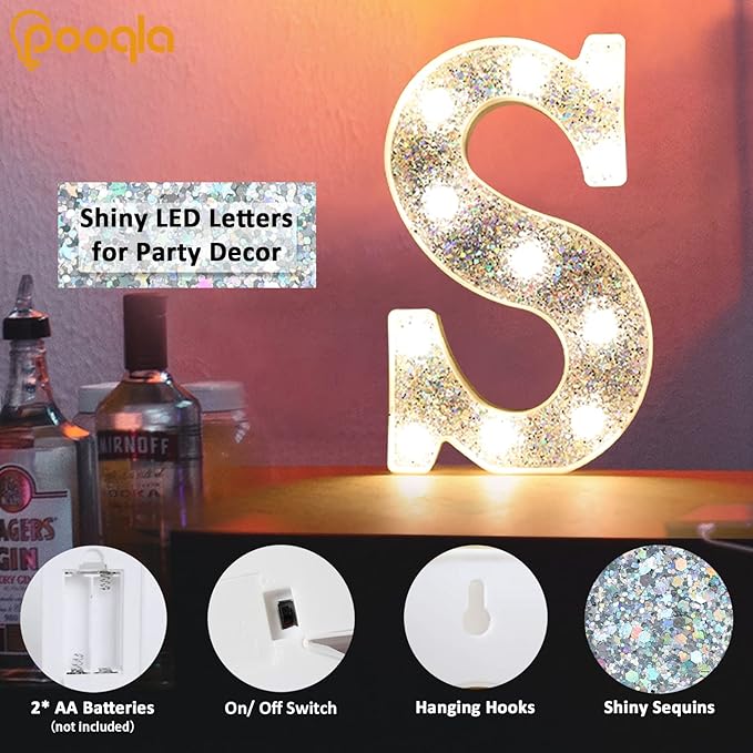 Pooqla Light Up Letters, LED Marquee Letters - Image 4