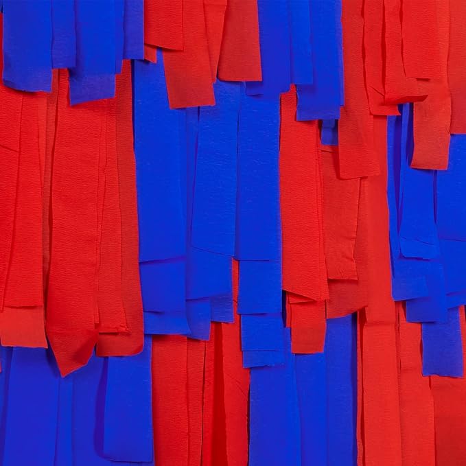 PartyWoo Red and Blue Crepe Paper Streamers 4pcs 328ft Pack of Red and Blue - Image 2
