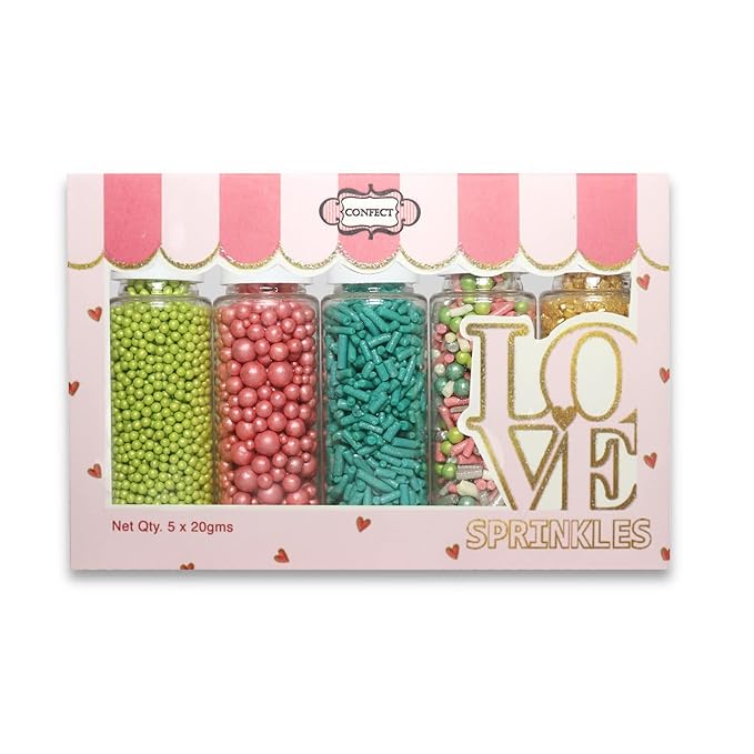 Confect Cool Mom Sprinkles Mix – 5 Pack Assorted Cake & Cupcake Decorations - Image 7