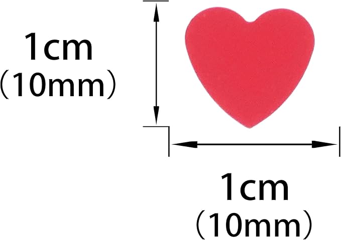 Red Love Heart Table Confetti - Image 2