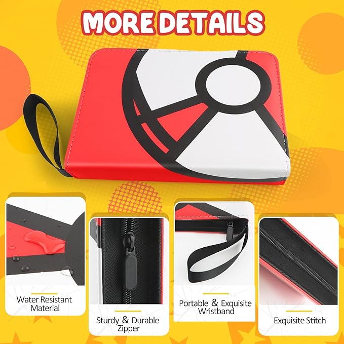 Trading Card Binder 4-Pockets, 400 Pockets Card Holder - Image 3