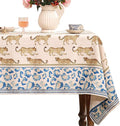patdrea Designer Vintage Linen Table Cloth by Welcometopatdrea