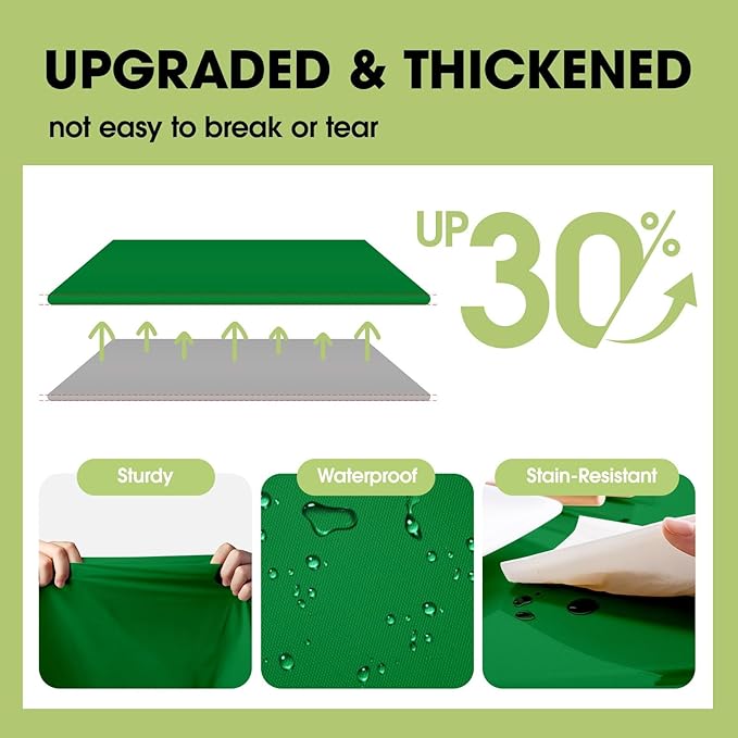 Pureegg Plastic Table Cloth Disposable 10 Pack, St Patricks Day, Christmas - Image 4