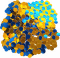 Gold and Blue Round Foil Confetti Beautiful Metallic Table Confetti by Unknown
