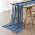 6Pack 9ft Chiffon Table Runner 14x108 Inch Sheer Romantic Table Runner by flohar