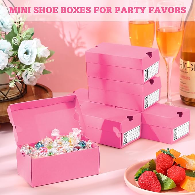 12 Sets Mini Shoe Gifts Boxes for Party Favors 4.7 x 2.5 x 2 Inch Sports Mini - Image 4