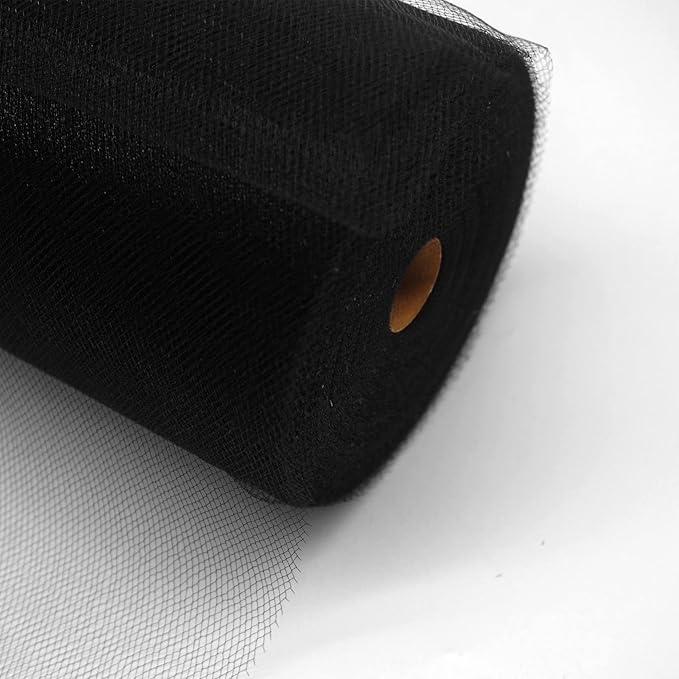 IONTACH Black Tulle Fabric Rolls 54 Inch by 40 Yards Fabric Tulle Bolt - Image 4