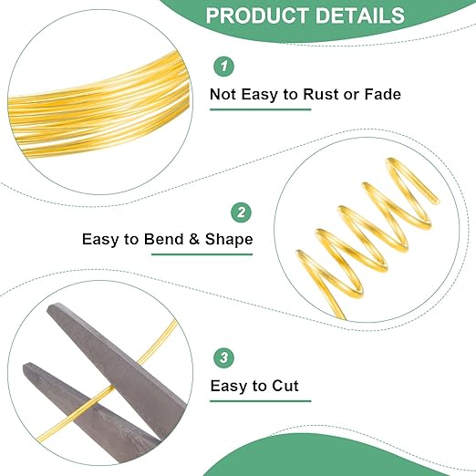 1 mm/18 Gauge Copper Wire for Jewelry Making, 5.2FT Copper Beading Craft Wire - Image 2