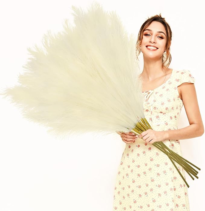 35" Faux Pampas Grass Decor - Image 9