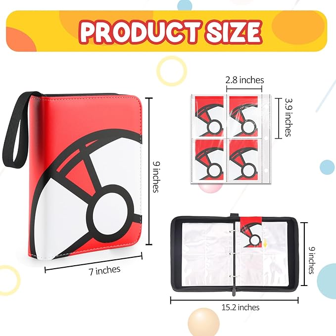 Trading Card Binder 4-Pockets, 400 Pockets Card Holder - Image 2