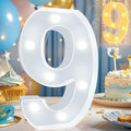 Pooqla LED Light Up Numbers, Warm White and Cool White Decorative Lighted by Pooqla