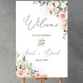 Editable Wedding Welcome Sign, Blush Pink Floral Wedding Sign, Custom Welcome by Custom