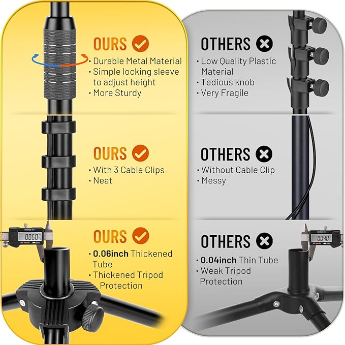 CAHAYA Dual-use Tripod Microphone Stand - Image 2
