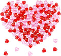 Fangoo 110 Pieces Red Pink Acrylic Heart Gems by Fangoo