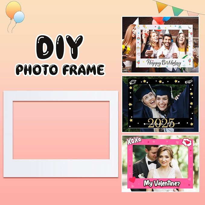 32 x 24 Inch Large Blank DIY Photo Booth Props Picture Frame Party Frame DIY - Image 5