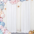 ShinyBeauty Sequin Curtains 2 Panels White 2FTx8FT Sequin Photo Backdrop White by ShinyBeauty