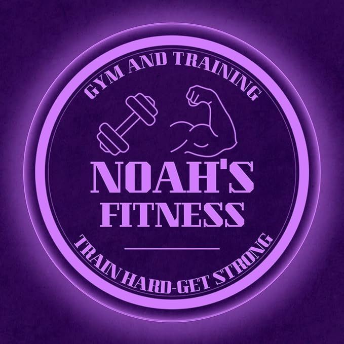 Custom Gym LED Sign – Personalized Color Changing Acrylic Wall Decor - Image 6