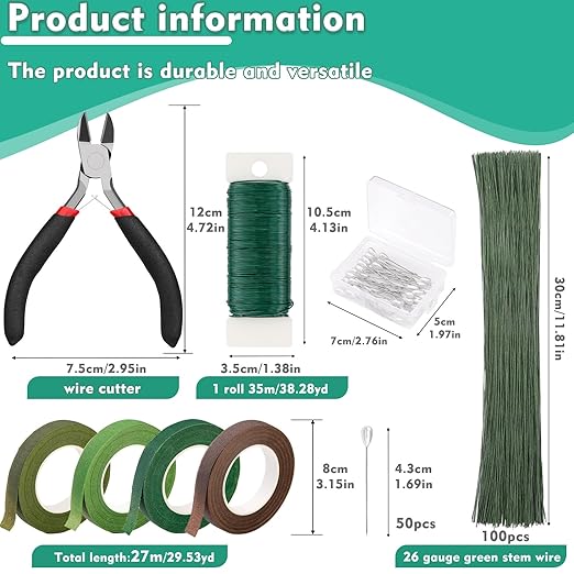 Floral Tape and Wire, Arrangement Tools Kit - Image 2
