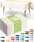 Pureegg Plastic Table Cloth Disposable 10 Pack, 54 x 108 Inch, Table Runner by Pureegg