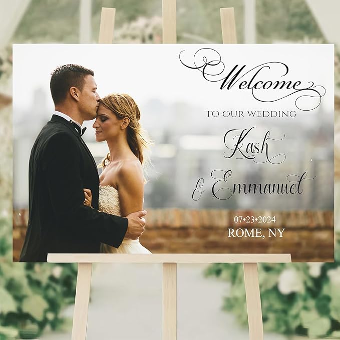Generic Landscape Photo Wedding Sign, Editable Welcome To Our Wedding, 24x36 - Image 2