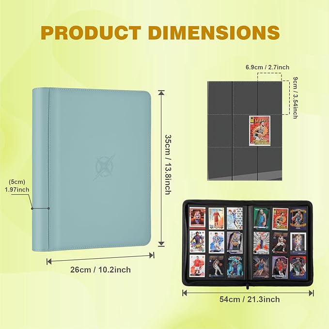 Trading Card Binder, Card Binder 9 Pocket - Image 2
