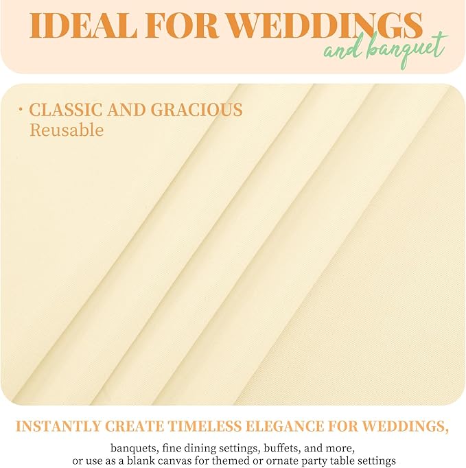 12 Pack 60 x 102 Inch Rectangle Tablecloth, Stain and Wrinkle Resistant - Image 3