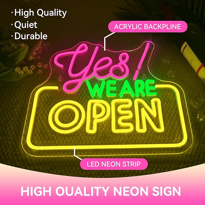 Ineonlife Open Neon Sign Light Up - Image 3