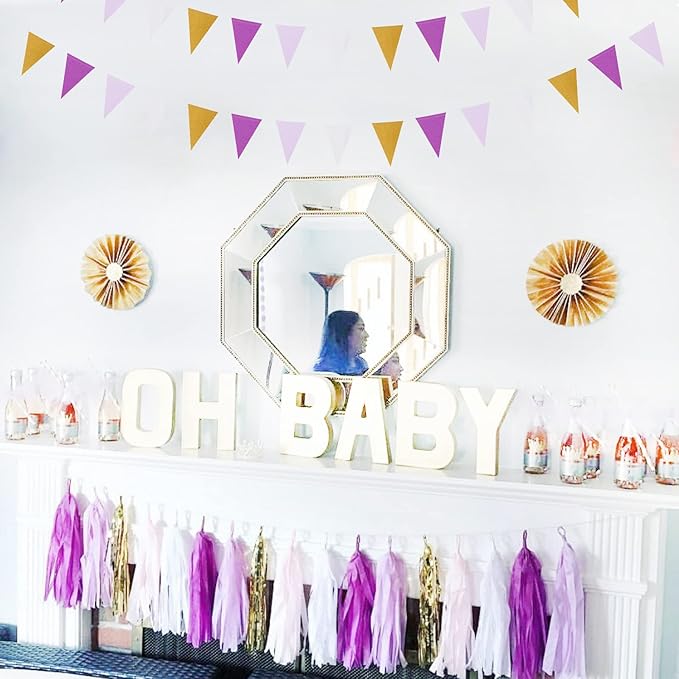 Purple Gold Graduation Decorations - Image 5