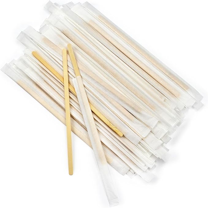 Bamboo Coffee Stirrers Individually Wrapped 200 Count – Coffee Stir Sticks 7 by Boesma