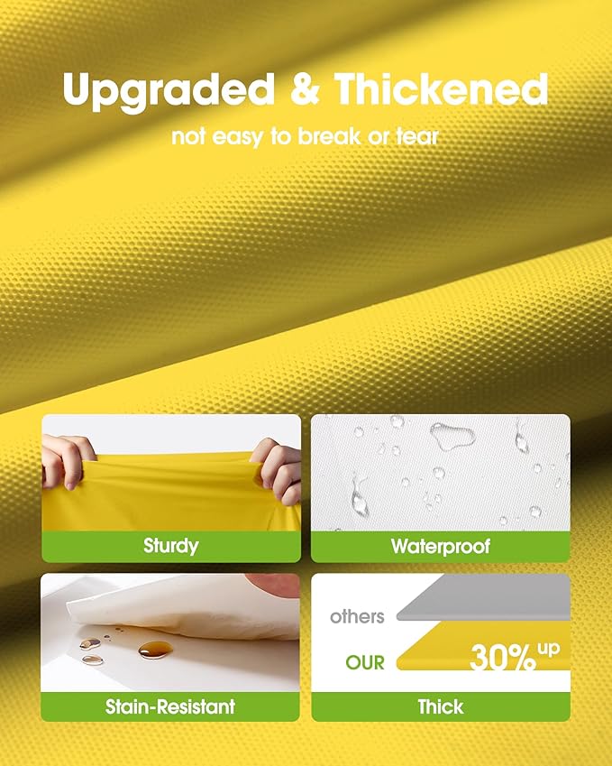 Pureegg Plastic Table Cloth Disposable 10 Pack, 54 x 108 Inch Table Cloths - Image 3