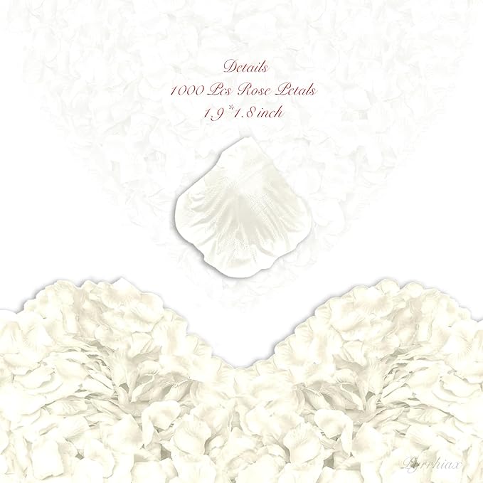 1000Pieces Rose Petals, Artificial Flower Petals Fake Rose Petals - Image 2