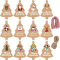 LOKIPA 120 Pieces Christmas Kraft Paper Gift Tags, Xmas Tree Present Hang Labels by LOKIPA