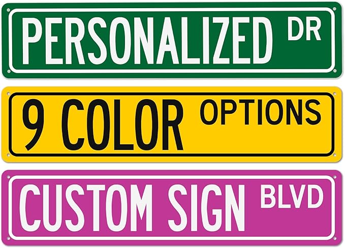 Personalized Street Signs Customized Street Sign by ChicoCreekSigns