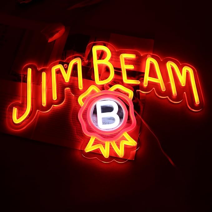 Bar Neon Sign, Jim Beam Whiskey LED Neon Light - Image 5