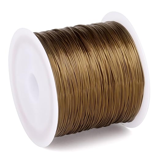 492FT Jewelry Wire 32 Gauge Tarnish-Resistant Copper Beading Wires Roll Bulk by Cadikez