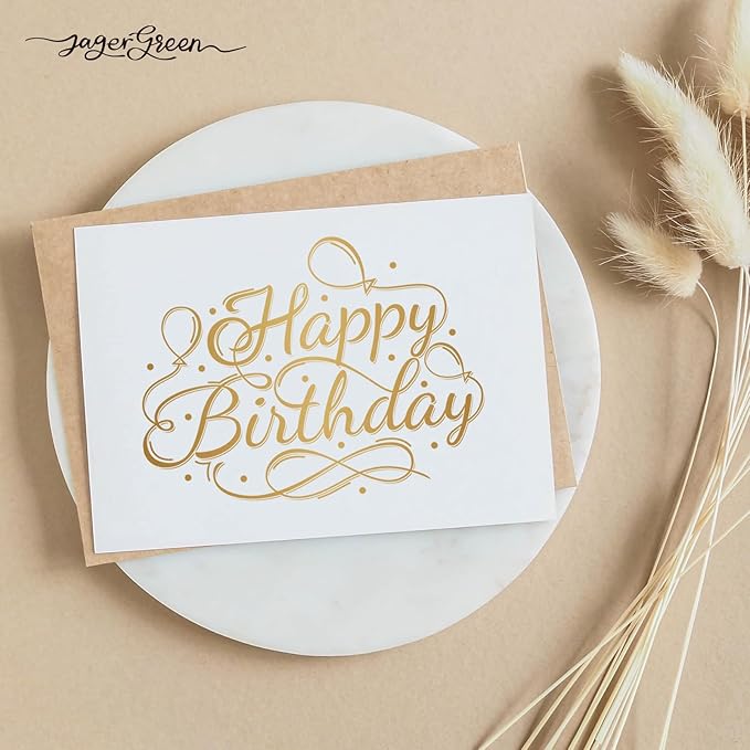 50 Pack 5x7 Birthday Cards, Thick Folded Heavy Card Stock Paper - Image 5