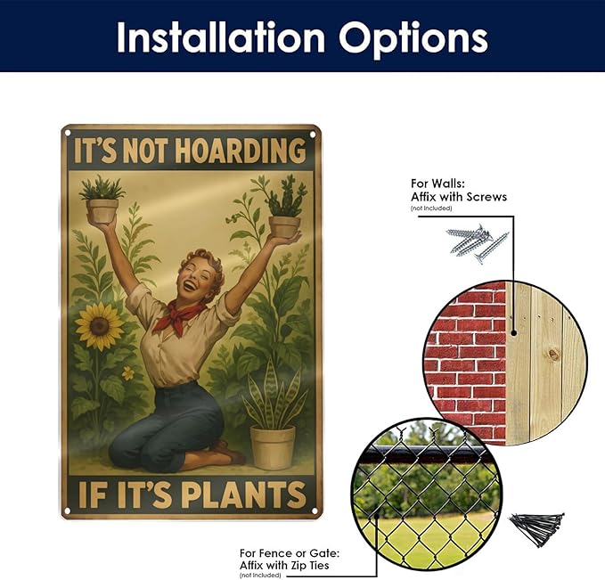Vintage Metal Garden Sign - Image 5