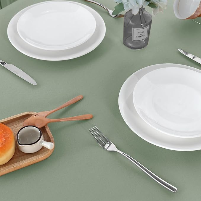 sancua 6 Pack Sage Green Tablecloth 60 x 102 Inch, Rectangle Table Cloth - Image 8