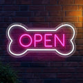 Led Neon Open Sign For Business, Dog Bone Neon Sign Art Pet Shop, Welcome Sign by STOERNEON