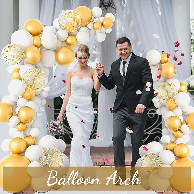 AerWo Balloon Arch Kit 8.2FT & 6FT, Free Bending Top Half Balloon Arch Stand - Image 2