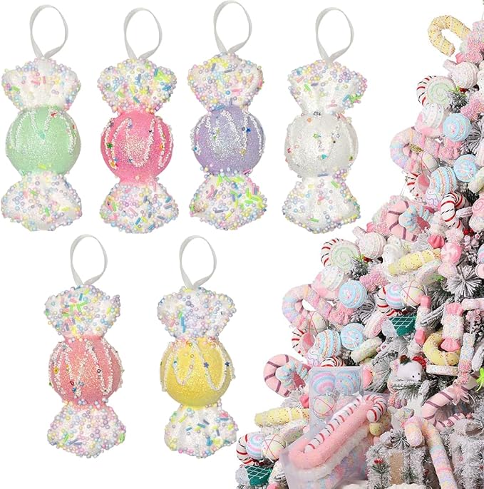 LANGXUN 6pcs Candy Land 2025 Xmas Birthday Party Wedding Suppiles Decoration by LANGXUN
