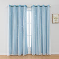 FANLI 2 Panels Star Blackout Curtains by FANLI