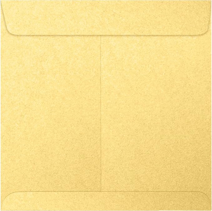 LUXPaper Square Invitation Envelopes | Peel & Press | 8 1/2" x 8 1/2" | Gold by LUXPaper