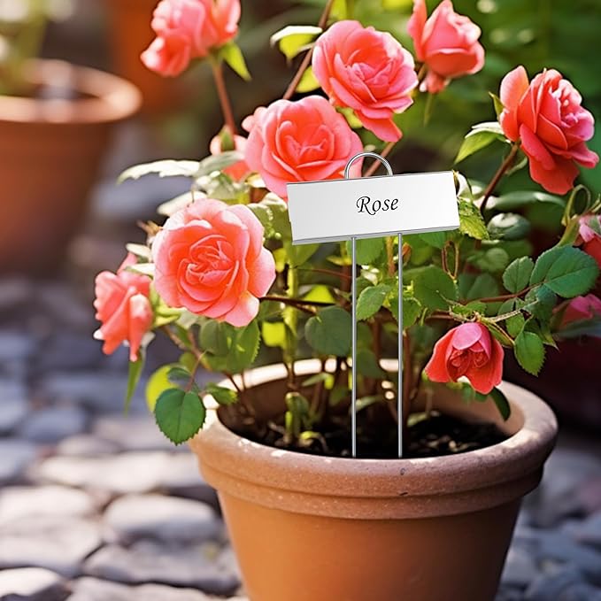 FORUP Metal Plant Labels, 30 Pack Garden Label Markers, Weatherproof Garden - Image 6
